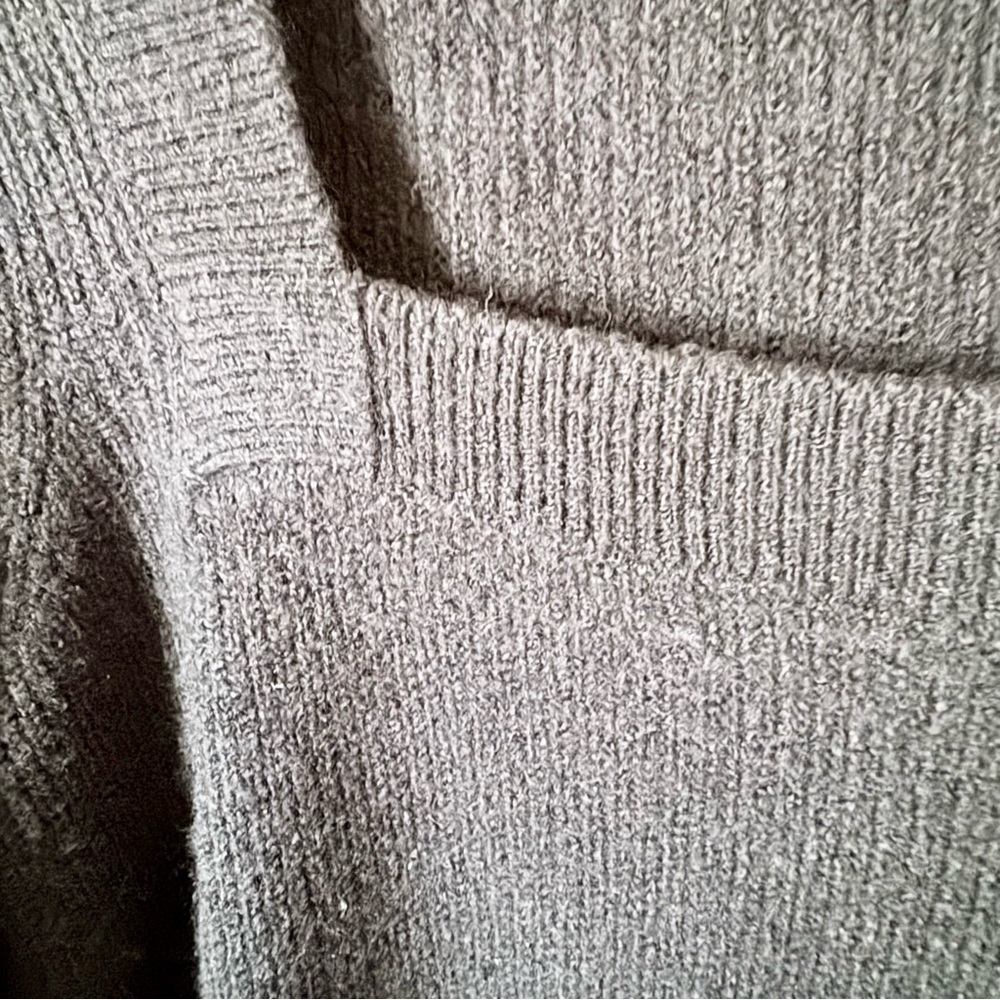 Madewell Melwood Square-Neck Pullover Sweater True Black Coziest Yarn Size M - Picture 12 of 12
